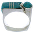 Sterling Silver Turquoise Jewelry Southwest Ring Size 6-1/4 UX39690